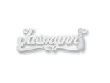 Personalized Disney Jasmine Nameplate (up to 9 Letters) - Chain Included
