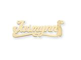 Personalized Disney Jasmine Nameplate (up to 9 Letters) - Chain Included
