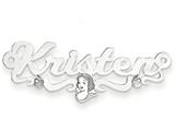 Personalized Disney Snow White Nameplate (up to 9 Letters) - Chain Included