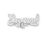 Personalized Disney Snow White Nameplate (up to 9 Letters) - Chain Included