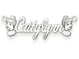 Personalized Disney Cinderella Nameplate (up to 9 Letters) - Chain Included
