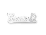 Personalized Disney Belle Nameplate (up to 9 Letters) - Chain Included