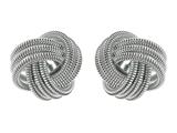 Sterling Silver Love Knot Earrings 12mm