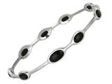 Phillip Gavriel 8 Inch Stackable Slip On Bangle With Black Onyx Stations