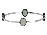 Phillip Gavriel 7.5 Inch Aqua Chalcedony Oval Station Bangle