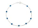 10 Inches Ankle Bracelet with Simulated Stones