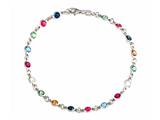 10 Inches Ankle Bracelet with Simulated Stones