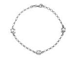 Sterling Silver 10 Inches 3 Turtles Adjustable Ankle Bracelet
