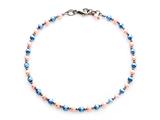 10 Inches Ankle Bracelet with Simulated Pearls