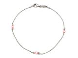 10 Inches Ankle Bracelet with Simulated Stones