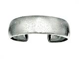 Rhodium Plated 2 Inch Textured Stardust Diamond Cut Cuff Bangle
