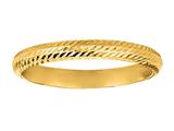 2.5mm Hollow Lightweight Polished Diamond Cut Wedding Band/ Ring