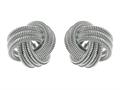 Sterling Silver Love Knot Earrings 12mm