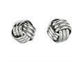 Sterling Silver Love Knot Earrings 11mm