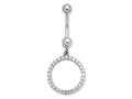 CZ Circle Belly Ring