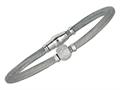 Sterling Silver 7.5 Inch Hollow Wire Bead Bracelet With Magnetic Clasp