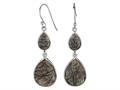 Phillip Gavriel Rutilated Quartz Graduated Teardrop Station Earrings