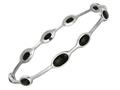 Phillip Gavriel 8 Inch Stackable Slip On Bangle With Black Onyx Stations
