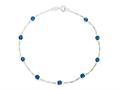 10 Inches Ankle Bracelet with Simulated Stones