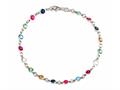 10 Inches Ankle Bracelet with Simulated Stones