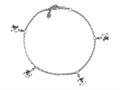 10 Inches 5 Turtles Ankle Bracelet