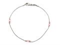 10 Inches Ankle Bracelet with Simulated Stones