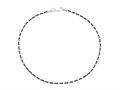 10 Inches Ankle Bracelet with Black Rhodium