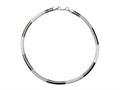 10 Inches Flat Snake Ankle Bracelet with Black Rhodium