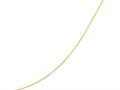 14kt Yellow Gold 16 Inch Diamond Cut Round Omega Necklace with Screw off Lock and Pear Shape Clasp