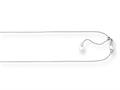 Rhodium Plated 22 Inch Diamond Cut Adjustable Cable Chain with Lobster Clasp and Small Heart Charm