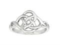925 Sterling Silver Polished Four Circle Weaved Ring