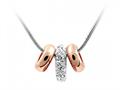 Three Beads made with Swarovski Crystals on 16 Inch Adjustable Chain