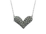 Heart Pendant made with Swarovski Crystals on 16 Inch Chain
