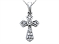 Genuine Cross Pendant with a Diamond