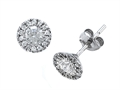 Genuine Round Diamonds Earrings