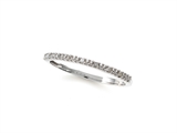 10k White Gold Round Diamonds Band