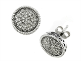 Genuine Round Diamonds Earrings