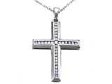 Genuine Cross Pendant with a Diamond