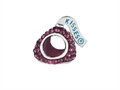 Hershey`s Kiss Purple CZ Small 3D Shaped Slide Bead/ Charm