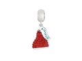 Hershey`s Kiss Red CZ Small 3D Dangle Bead/ Charm
