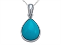 Turquoise Pendant with 18 Inch Chain
