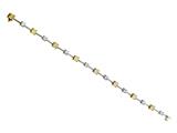 Fancy Yellow Diamonds Radiant and Round Diamond Bracelet