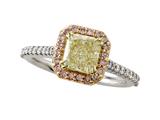 Natural Fancy Yellow Engagement Ring