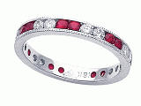 Karina B™ Genuine Ruby Eternity Band