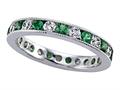 Karina B™ Tsavorite and Diamonds Eternity Band