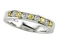Karina B™ Round Diamond and Yellow Sapphire Band