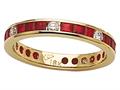 Karina B™ Genuine Ruby Eternity Band