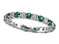 Karina B™ Diamond and Tsavorite Eternity Band
