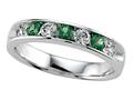Karina B™ Round Diamond and Tsavorite Band