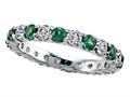 Karina B™ Round Diamond and Tsavorite Eternity Band